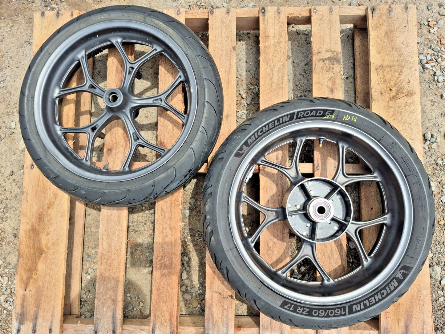 2012 Honda Nc700x Wheel Rim & Tire Front & Rear *straight* OEM