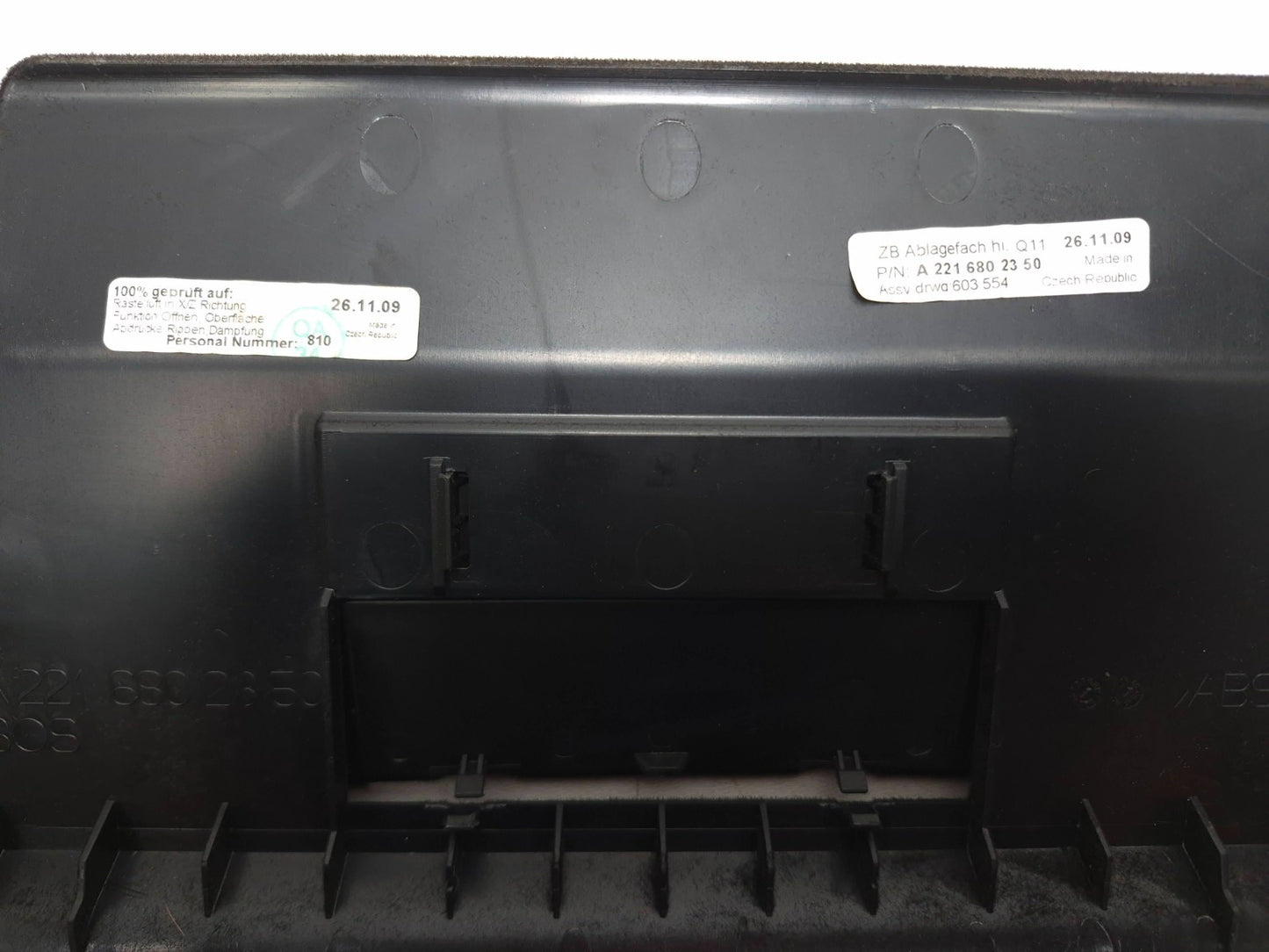 2010 Mercedes S400 Rear Seat Access Storage Box OEM