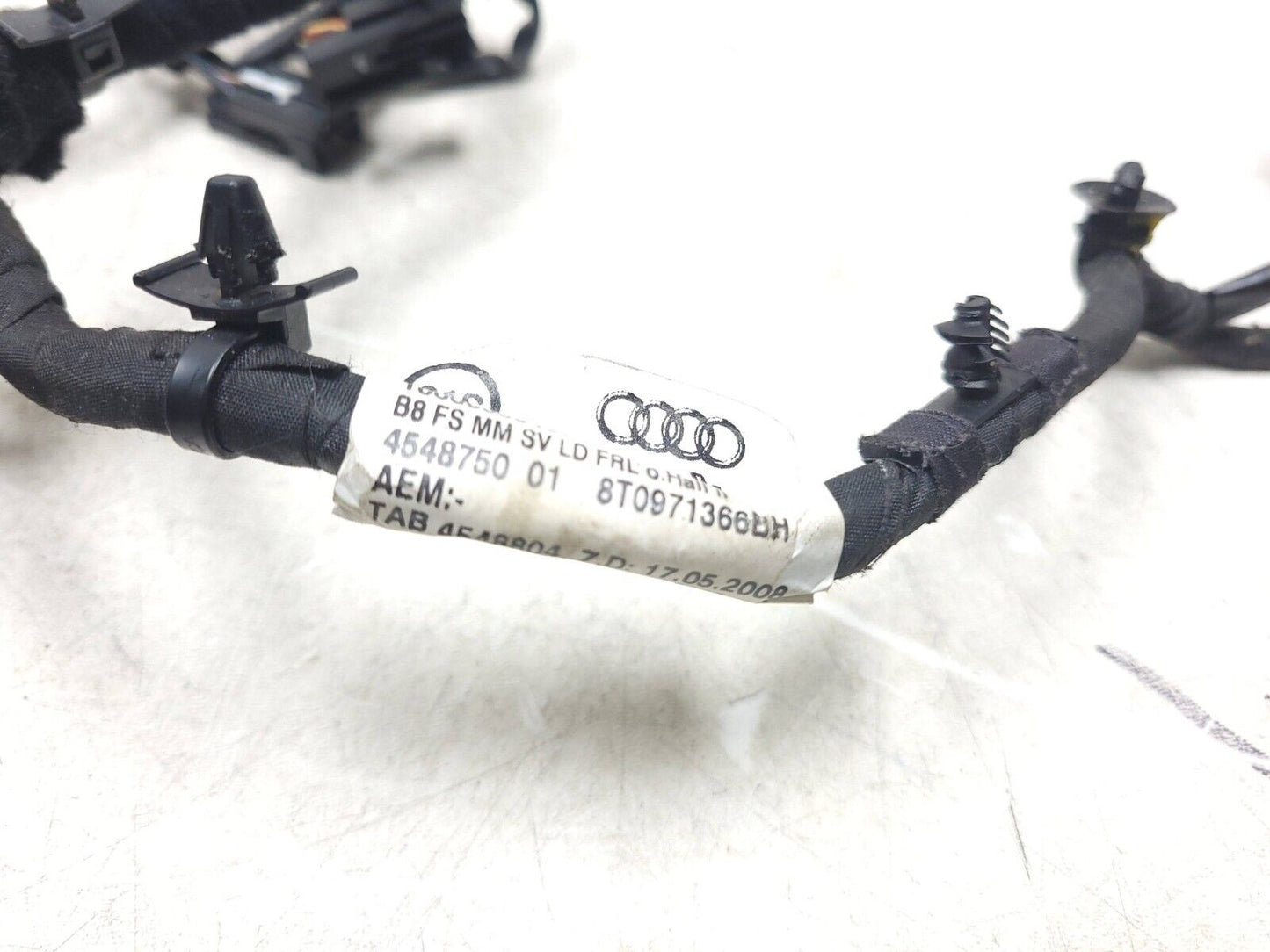 2013-2016 Audi S4 Front Left Driver Seat Wire Harness OEM