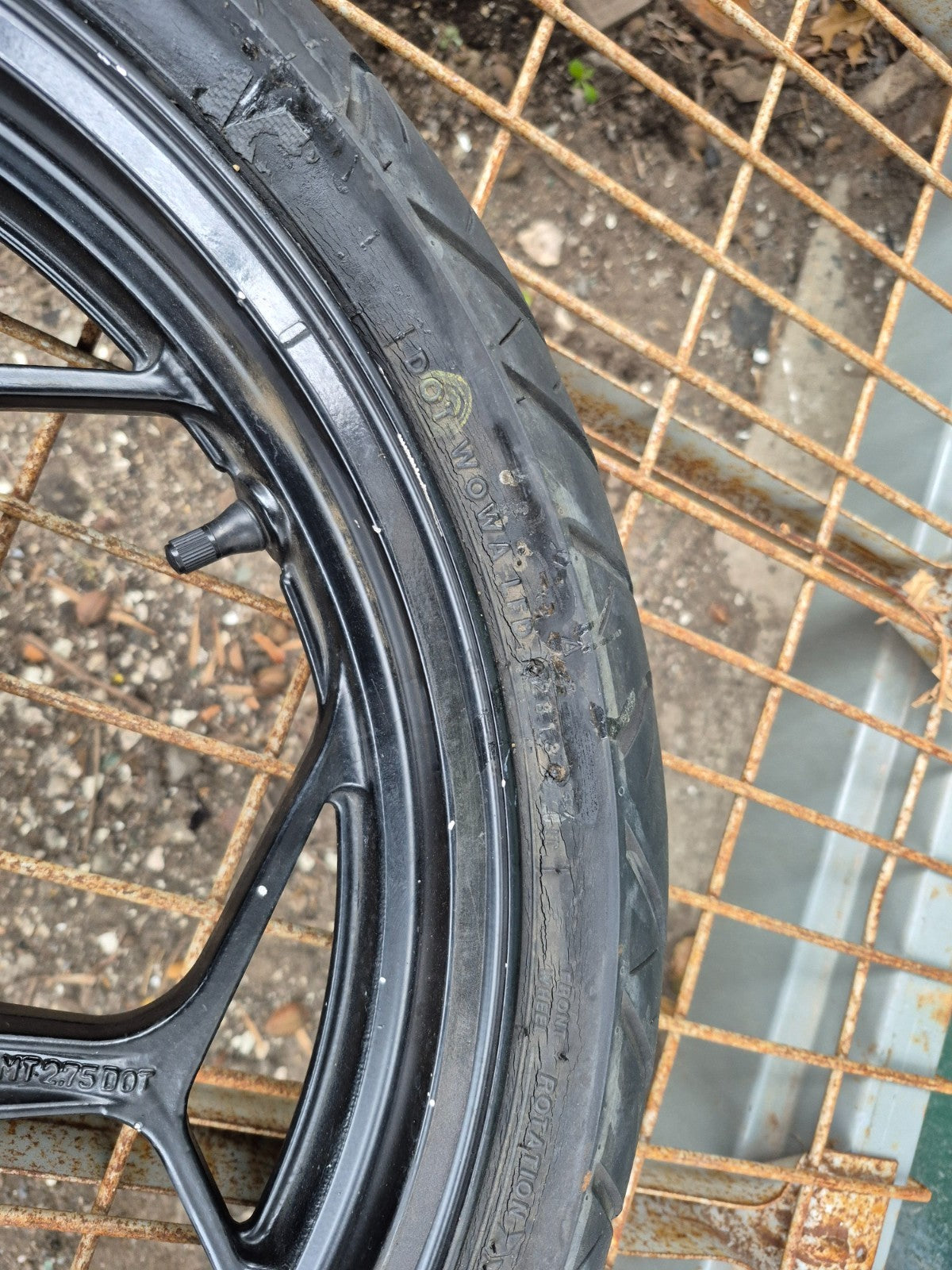 2014 Kawasaki Ninja 300 Ex300a Rear & Front Wheel W/ Tire R 17 OEM