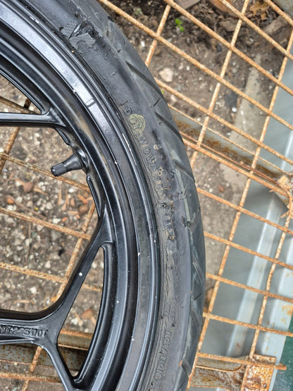 2014 Kawasaki Ninja 300 Ex300a Rear & Front Wheel W/ Tire R 17 OEM
