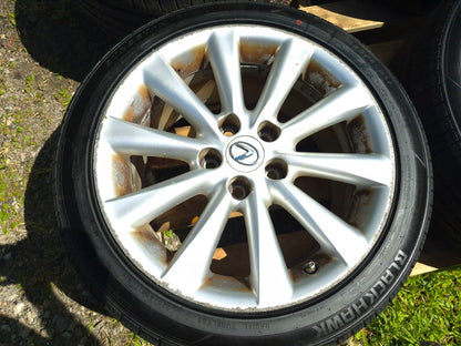 2009 Lexus IS250 Wheel Rim W/ Tire 225/45/r17 17x8j 9/32 4 Pcs OEM