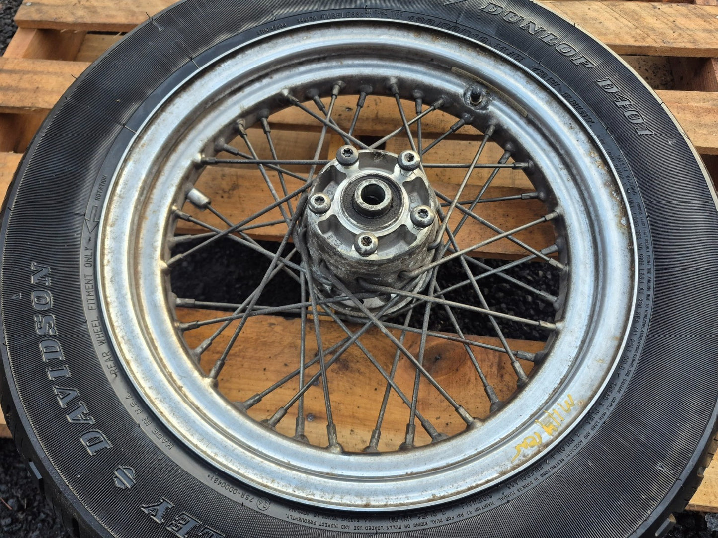1997 Harley Sportster Xl883  Xl 883 Rear & Front Wheel W/ Tire Pair 16" 19" OEM