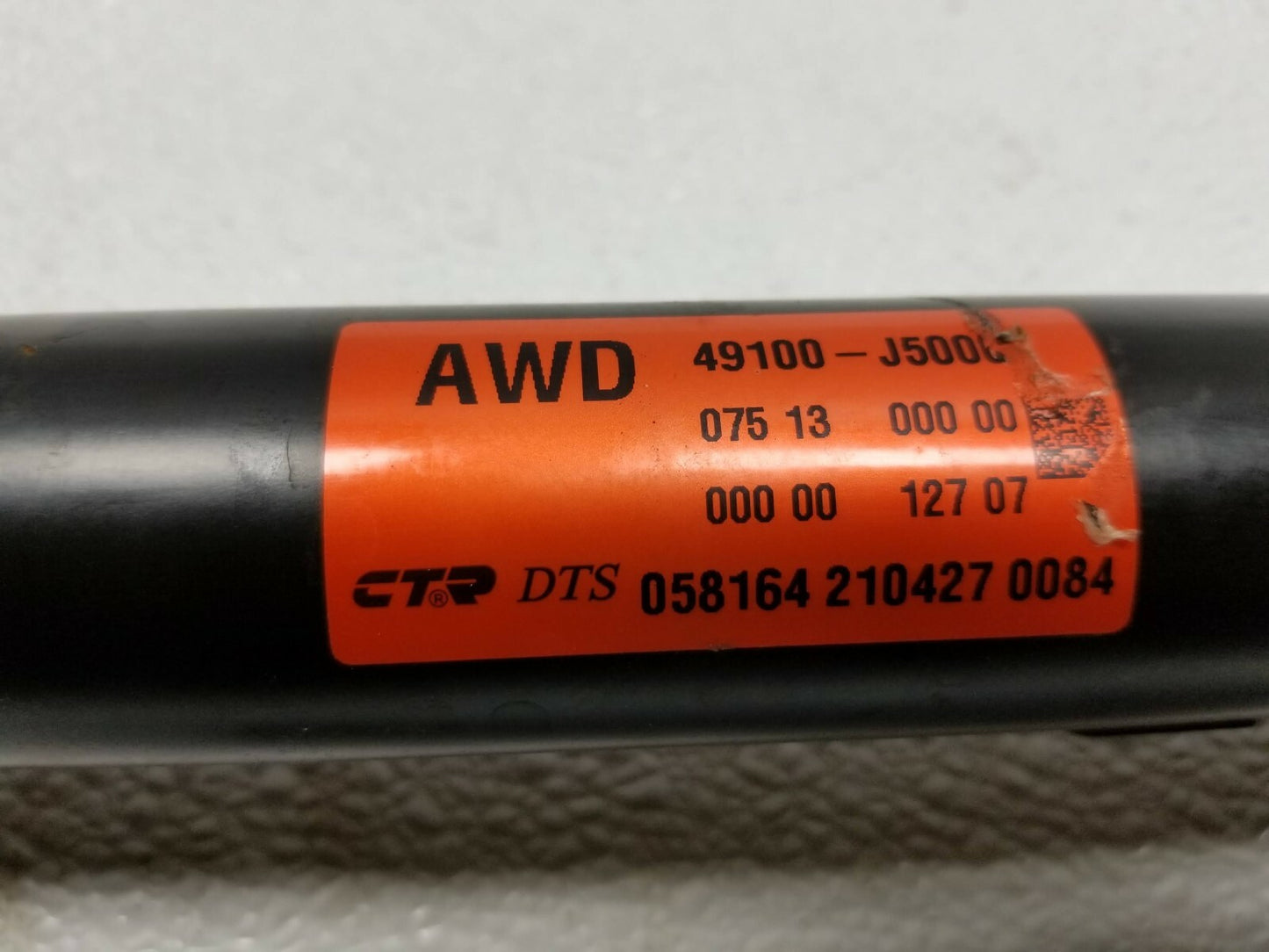 2022 Kia Stinger Rear Driveshaft Drive Shaft AWD 3.3l OEM