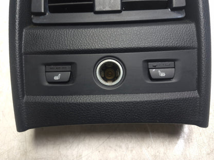 2013 BMW 328i F30 Center Console Rear Panel Air Vent & Heated Seat OEM