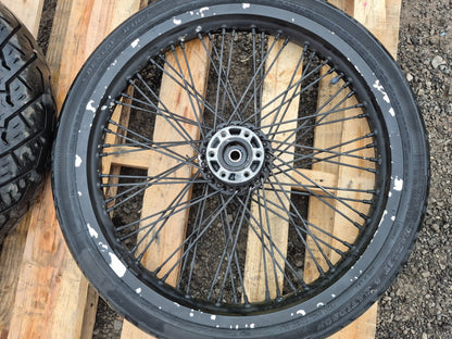 1993 Suzuki Vs800 Intruder Wheel Rim W/ Tire Front & Rear Pair R15 R21 OEM