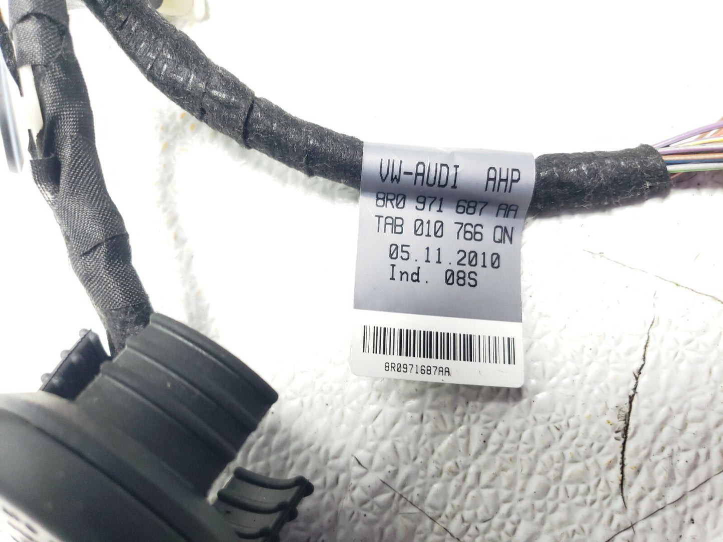 10 11 12 Audi Q5 Rear Left Driver Door Wire Harness OEM 72k Miles