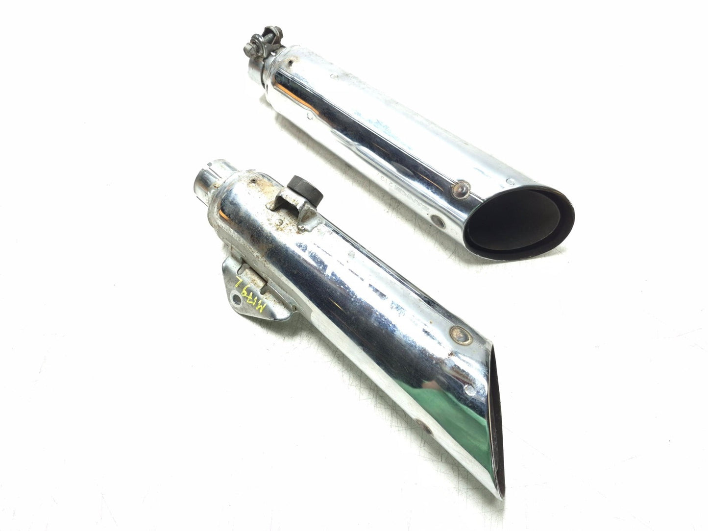 1985 Honda Shadow Vt500c Exhaust Muffler Left & Right Pair OEM