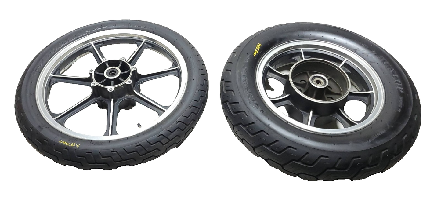 1986 Kawasaki Vulcan 750 Vn750 Front &rear Wheel Pair OEM