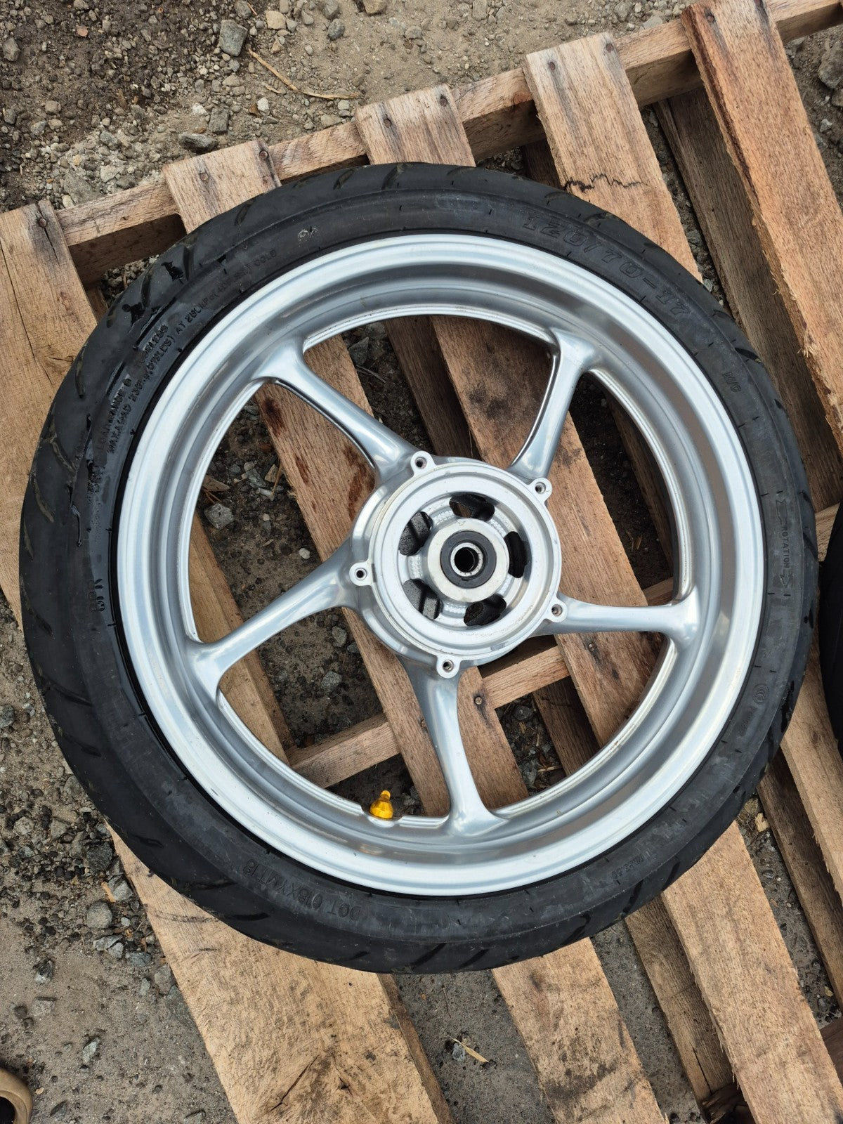 2009 Yamaha Fz6r Wheel Rim & Tire Front & Rear *straight* OEM