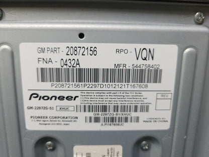 10-15 Chevrolet Equinox Pioneer Radio Audio Amplifier 20872156 OEM
