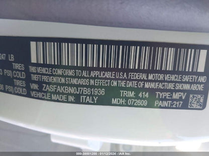 2018 Alfa Romeo Stelvio Power Window Motor Rear Driver Side Left OEM ☑️
