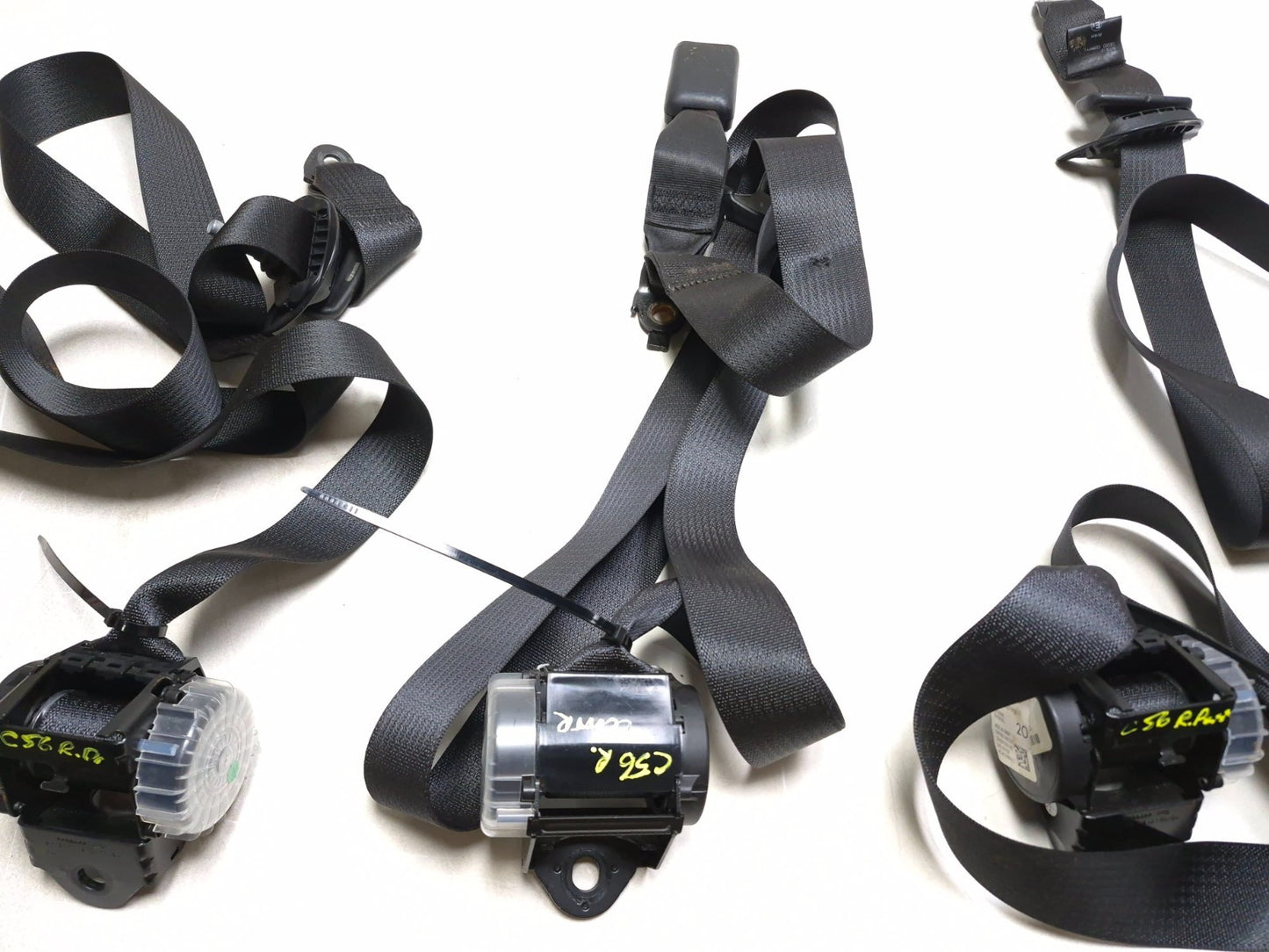 2020 Dodge Challenger Rear Seat Belt Retractor 3 Pcs OEM