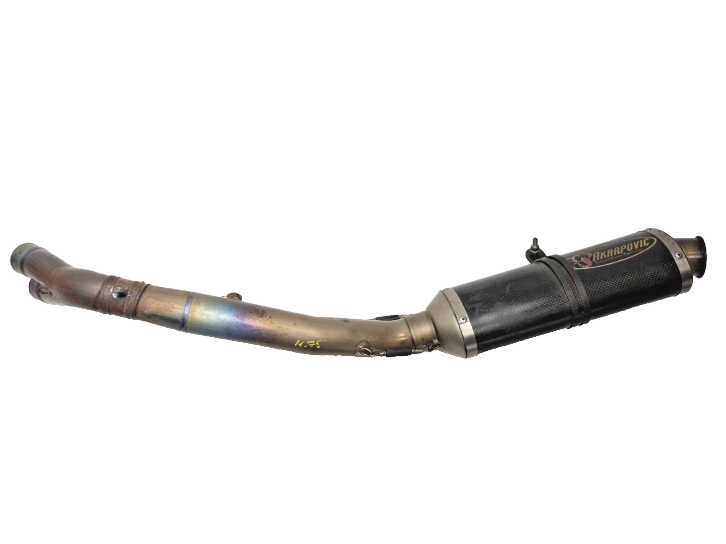2005 Kawasaki Ninja Zx10r Exhaust Muffler Acrapovic Damaged OEM