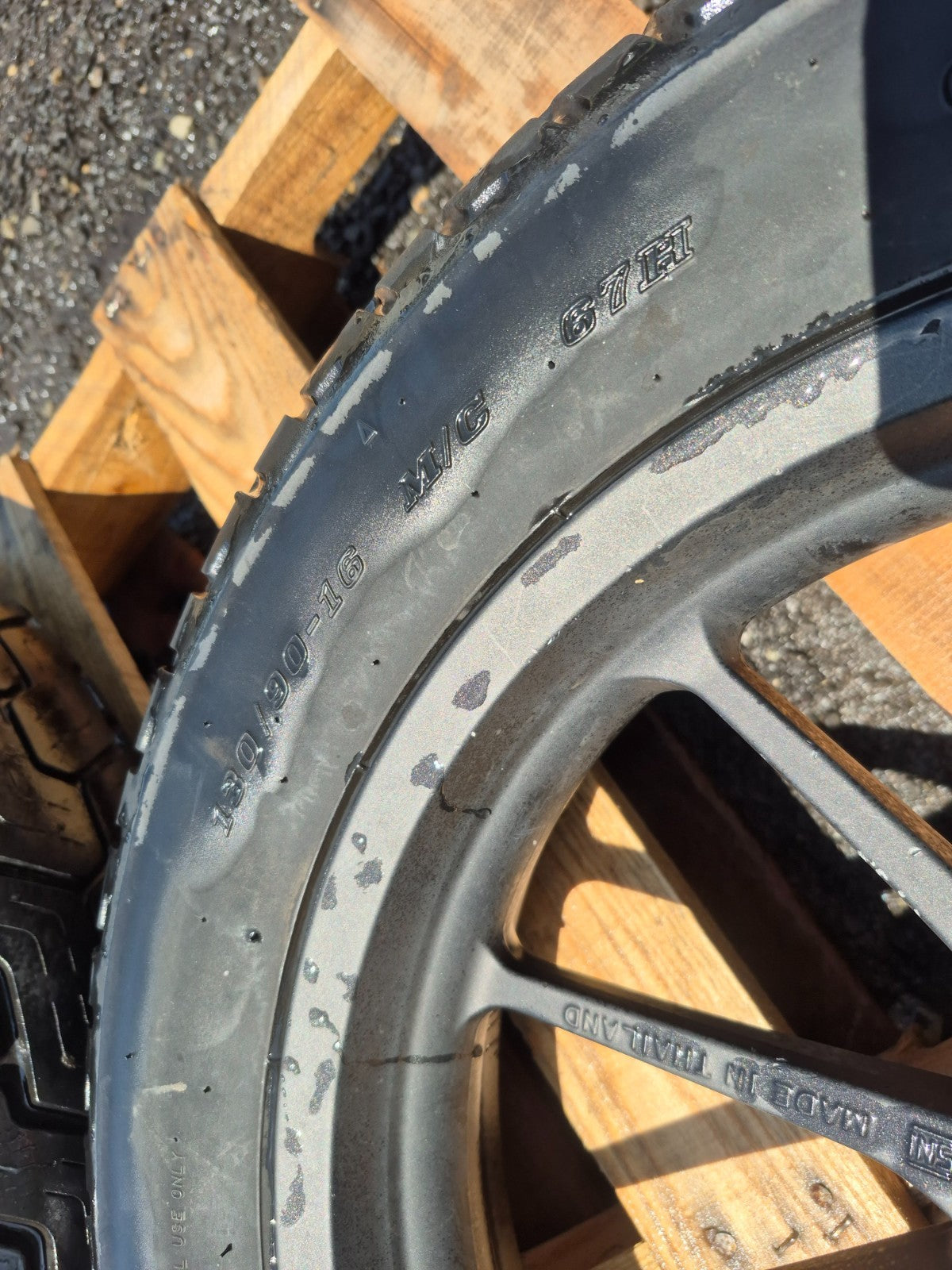 2017 Honda Rebel Cmx300 Wheel Rim W/ Tire Front & Rear *straight* OEM