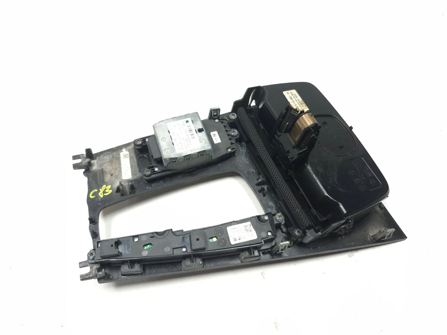 2011 BMW 750li Center Console Trim Idrive Controller Gear Shifter Panel Wood OEM