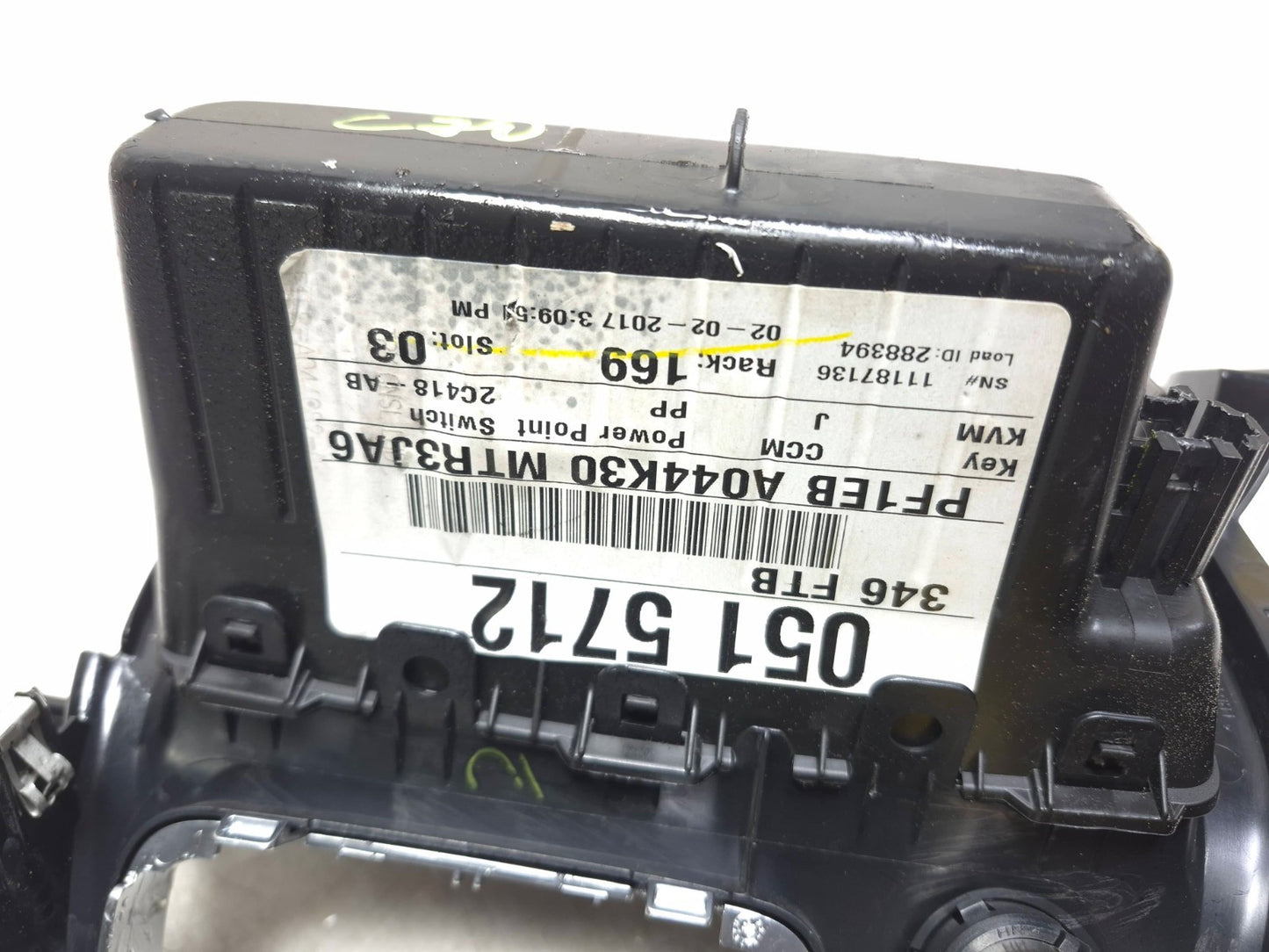 2017 Ford Focus Heater A/c Climate Control Temperature Switch W/ Trim Bezel OEM