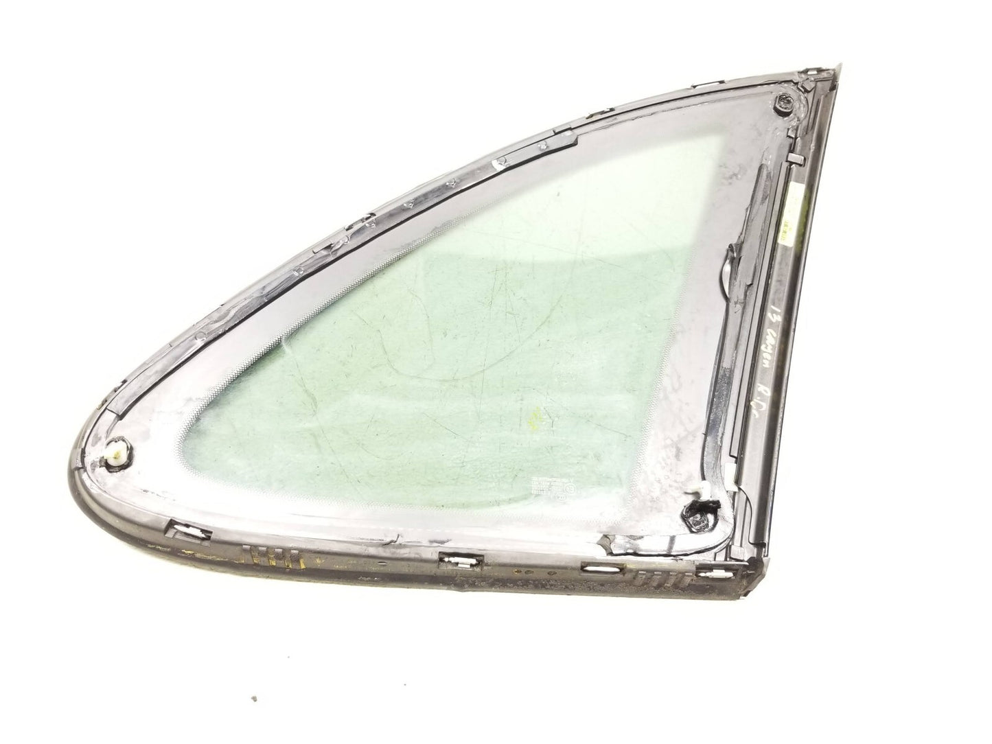 2013 Porsche Cayenne Quarter Vent Glass Rear Driver Side Left  OEM