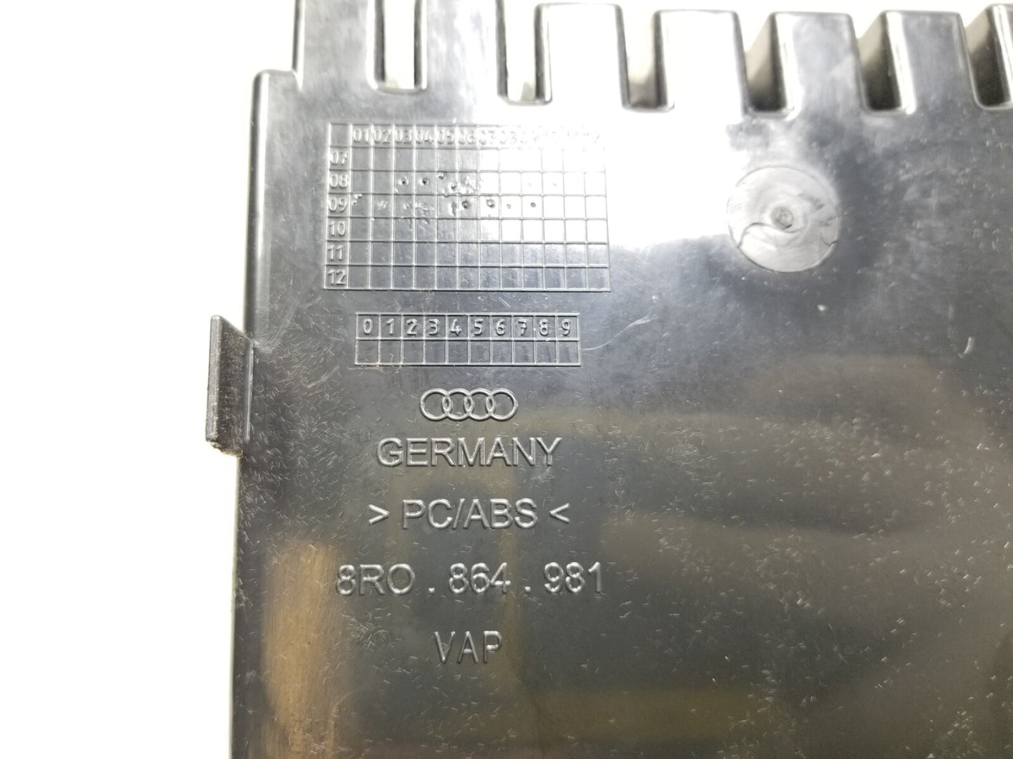 2009 - 2017 Audi Q5 Center Console Storage OEM