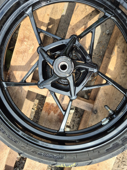 2023 Kawasaki Z400 Er400d Wheel Rim & Tire Front & Rear ** Straight ** OEM