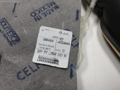 15-18 Chevrolet Impala Front Passenger Seat Lumbar Support Pad OEM