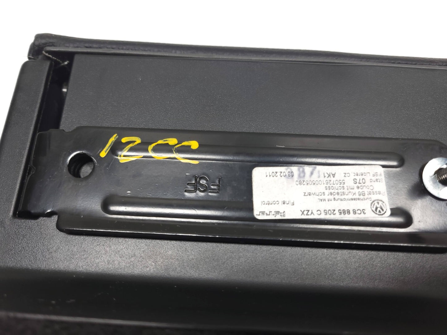 2012 Volkswagen Cc Rear Seat Center Armrest OEM