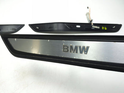 2011 BMW 750li Door Sill Scuff Plate Trim Front & Rear 4pcsoem