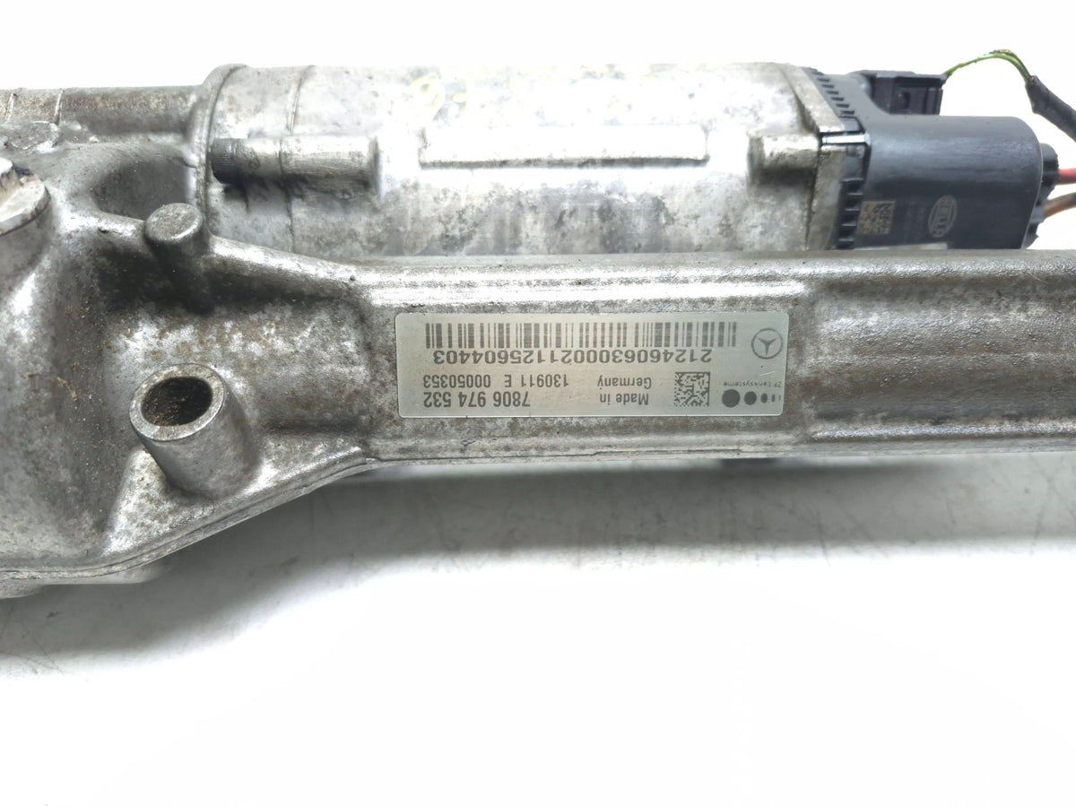 2012 Mercedes W212 E350 Power Steering Rack & Pinion 2124606300 OEM
