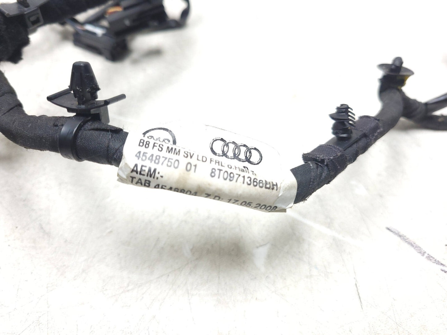 2013 Audi S4 Front Seat Wire Harness Driver Side Left OEM