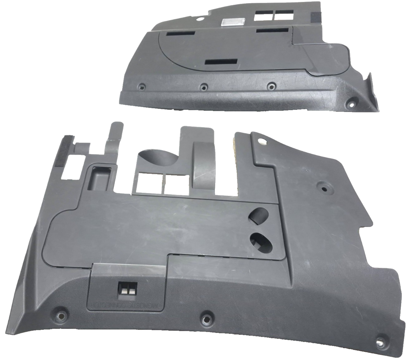 2007 Saab 9-5 Aero Front Lower Dashboard Kick Trim Panel 2pcs OEM