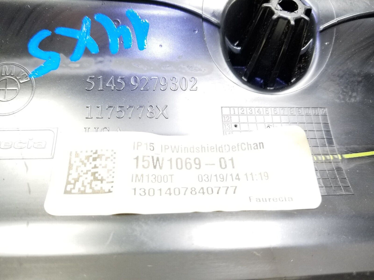 14-18 BMW X5 Dash Upper Defroster Air Vent 9279302 OEM 89k Miles✅