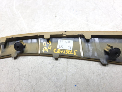 09 - 12 Audi A4 S4 Center Console Trim Cover Cup Holder & Storage Bin Tray OEM