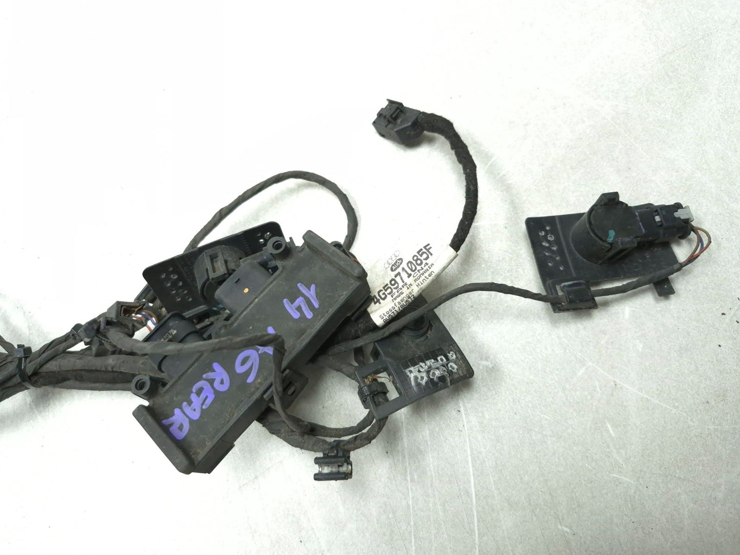 2014 Audi A6 Rear Parking Aid System Wire Harness W/sensor Assy OEM