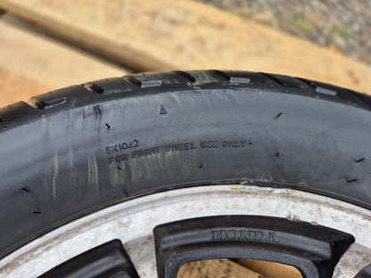 1987 Honda Gl1200i Rear & Front Wheel W/ Tire Pair 15" 16" OEM