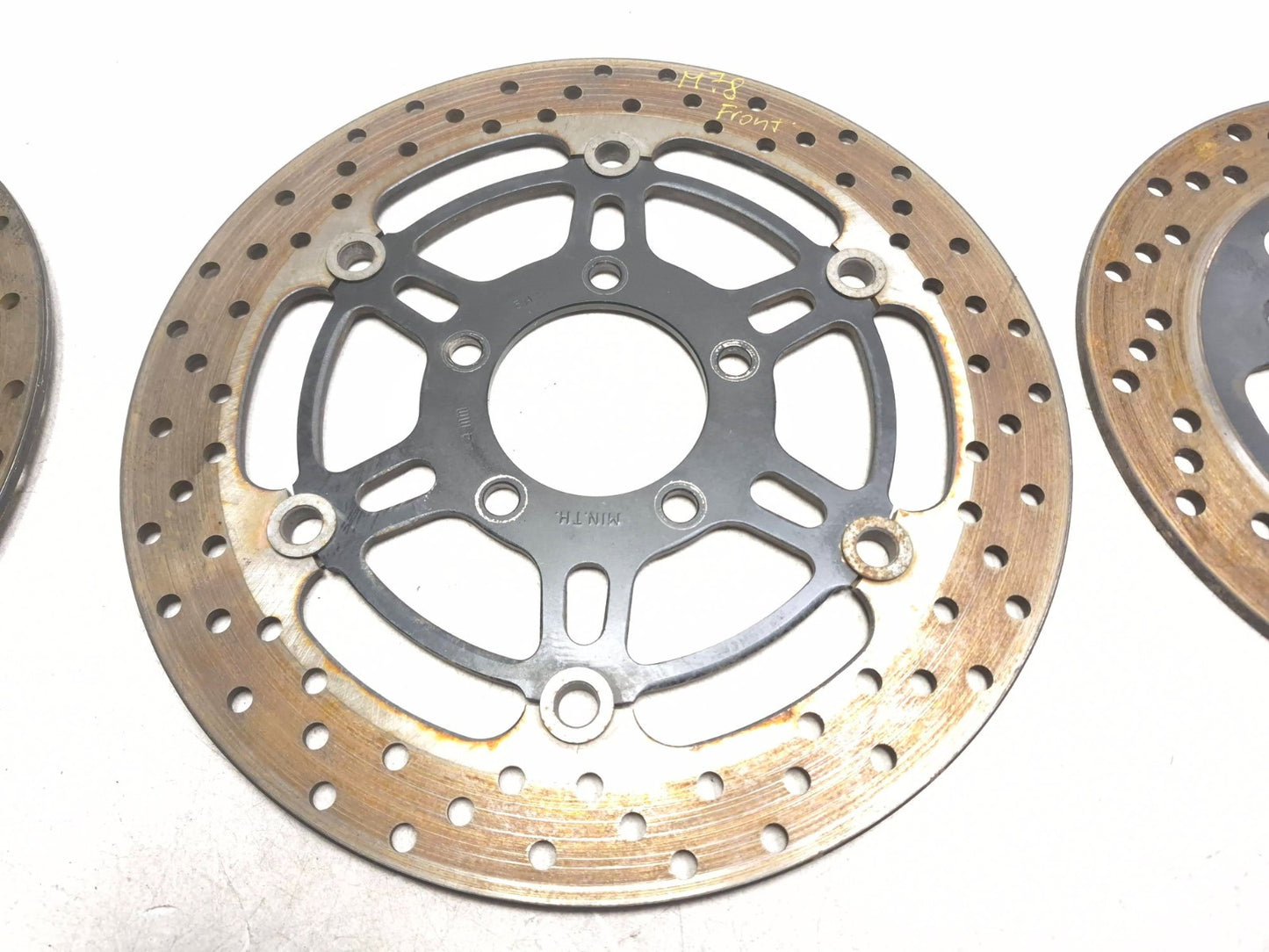 2006 Suzuki Katana Gsx600f Rear & Front Brake Disc 3 Pcs OEM