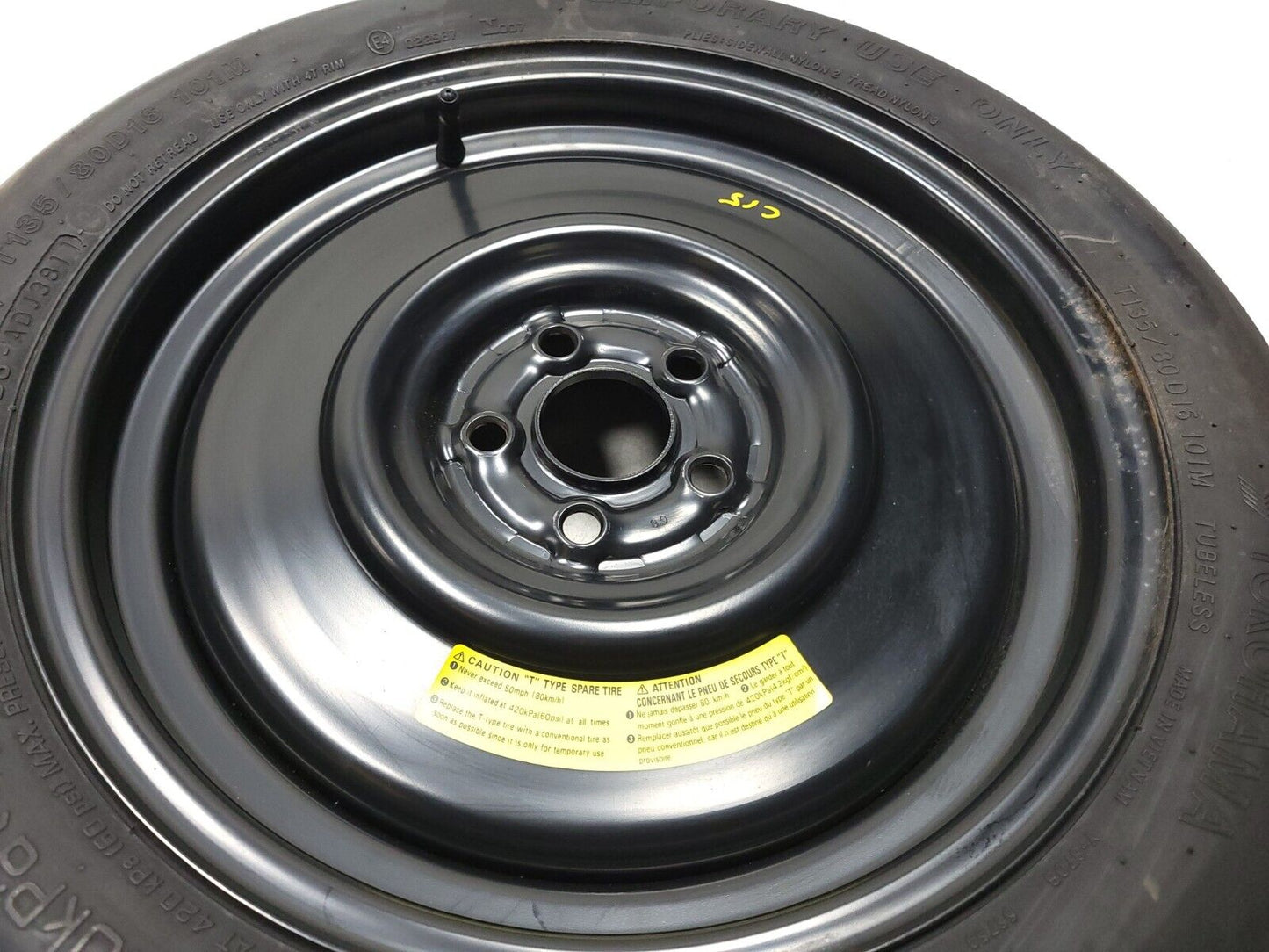 11-16 Subaru Impreza Sedan Spare Tire 135/80r16 OEM 81k Miles