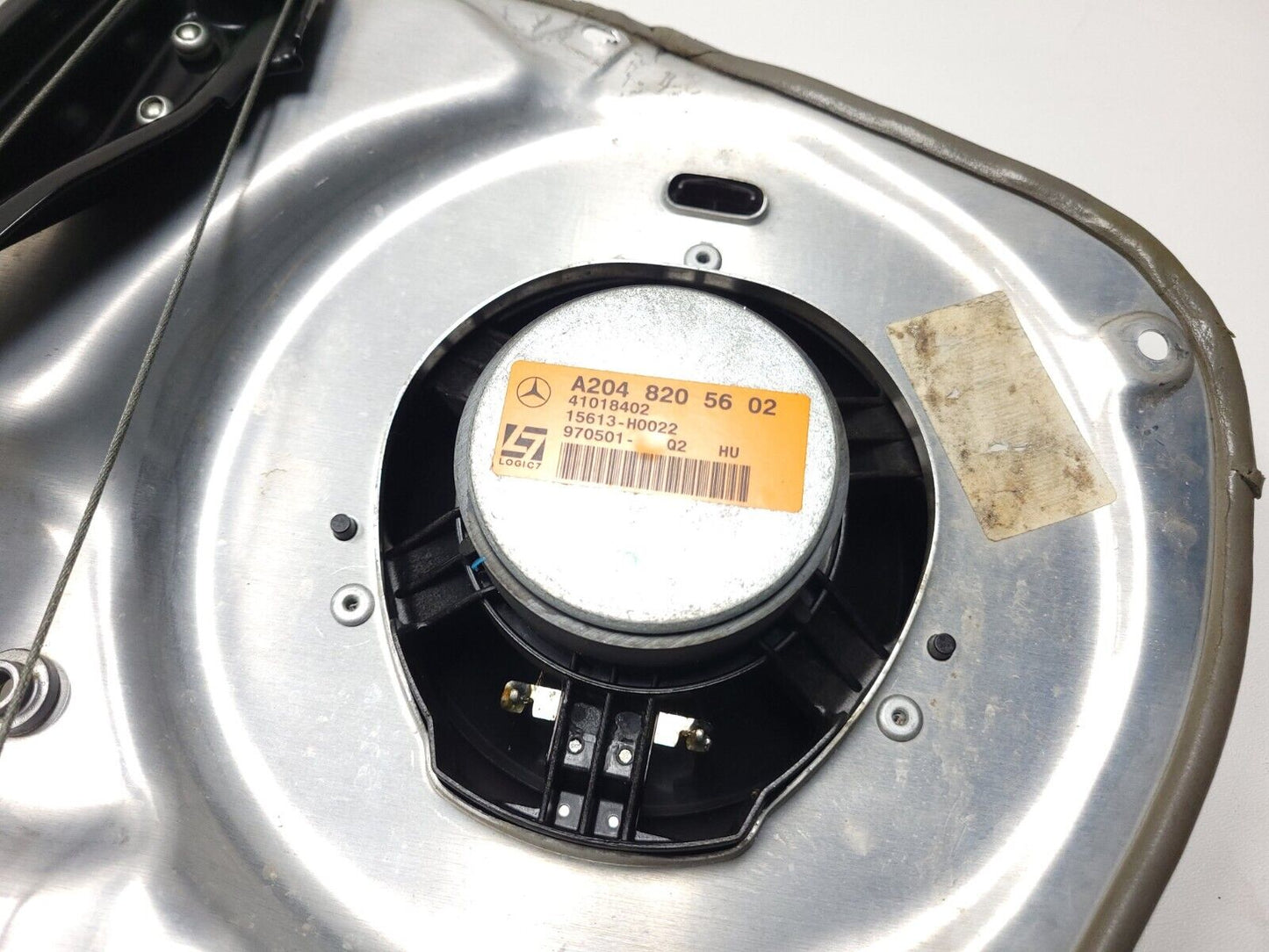 12-14 Mercedes-benz C300 Door Panel Regulator W/ Speaker Rear Driver Side OEM