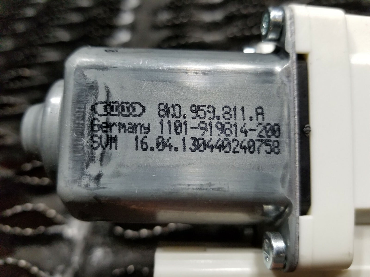 2013 2014 2015 2016 Audi A4 B8 Rear Left Driver Side Door Window Motor OEM