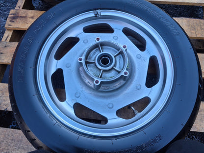2003 Kawasaki Vulcan Vn1600 Rear & Front Wheel W/ Tire Pair R 16 OEM