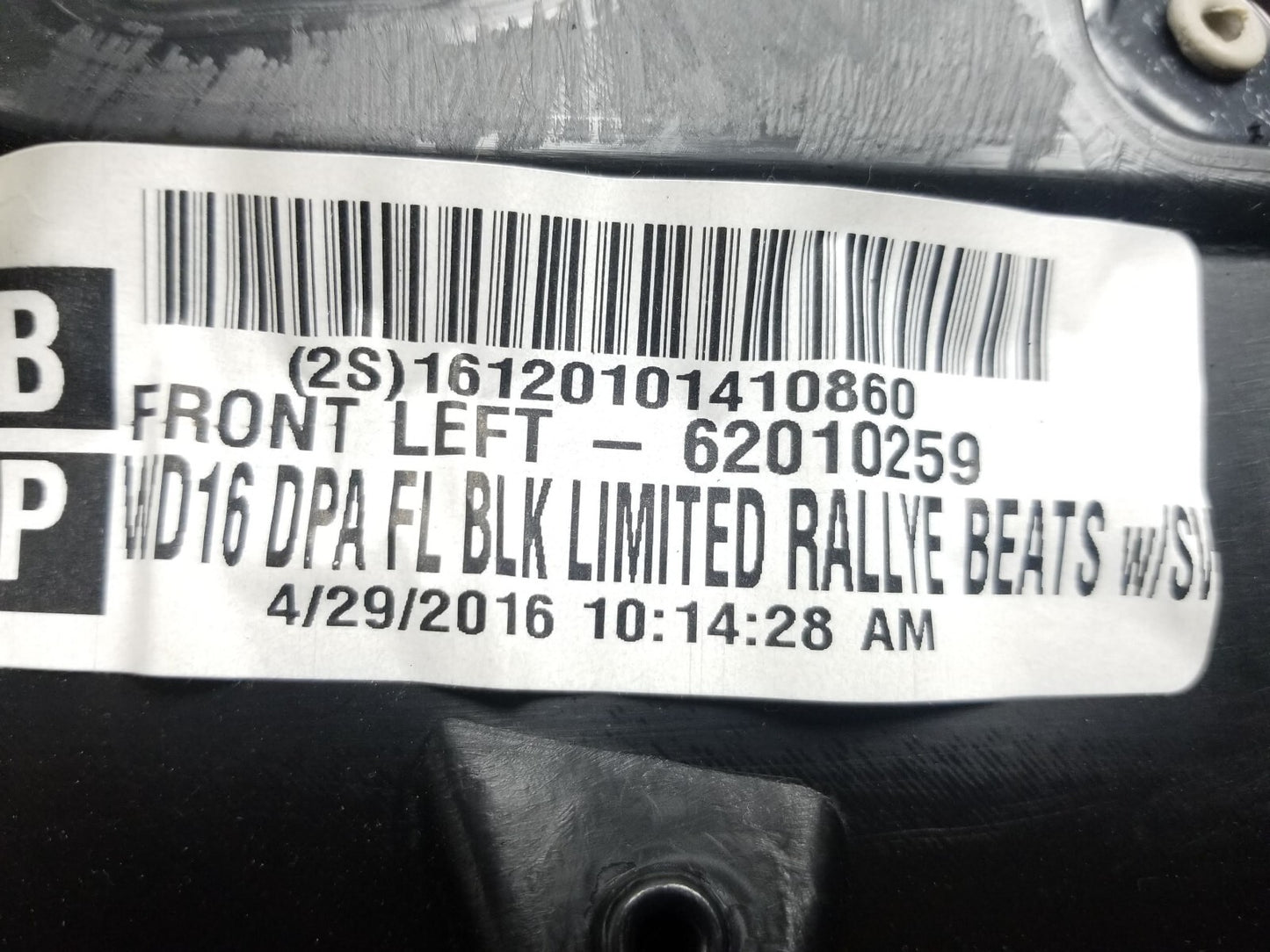 2016 Dodge Durango Front Door Panel Trim Driver Side Left OEM