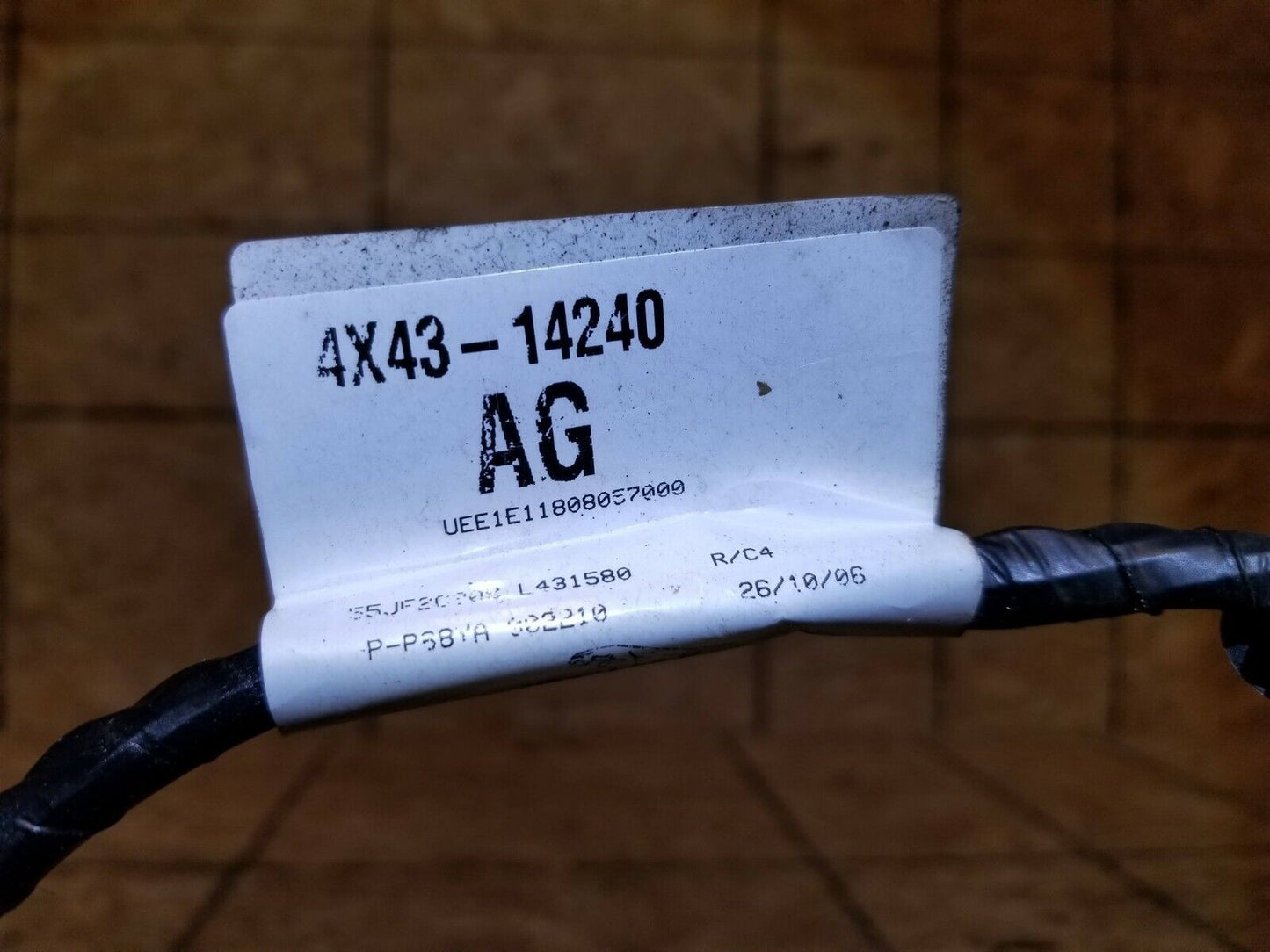 02-08 Jaguar X-type Door Wire Harness Rear Passenger Right Side OEM 86k