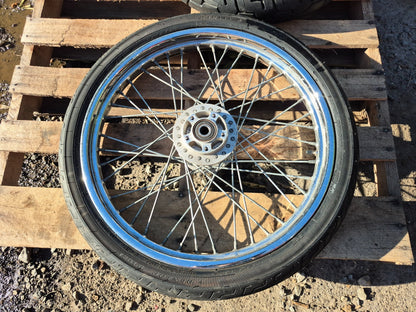 2004 Harley-davidson Sportster Xl883 Wheel Rim & Tire Front & Rear *straight*