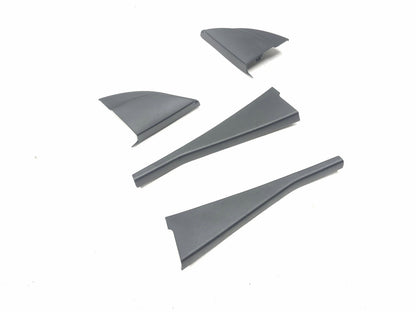 2012 Honda Cr-z Front Door Exterior Corner & Pillar Trim Cover 4 Pcs OEM