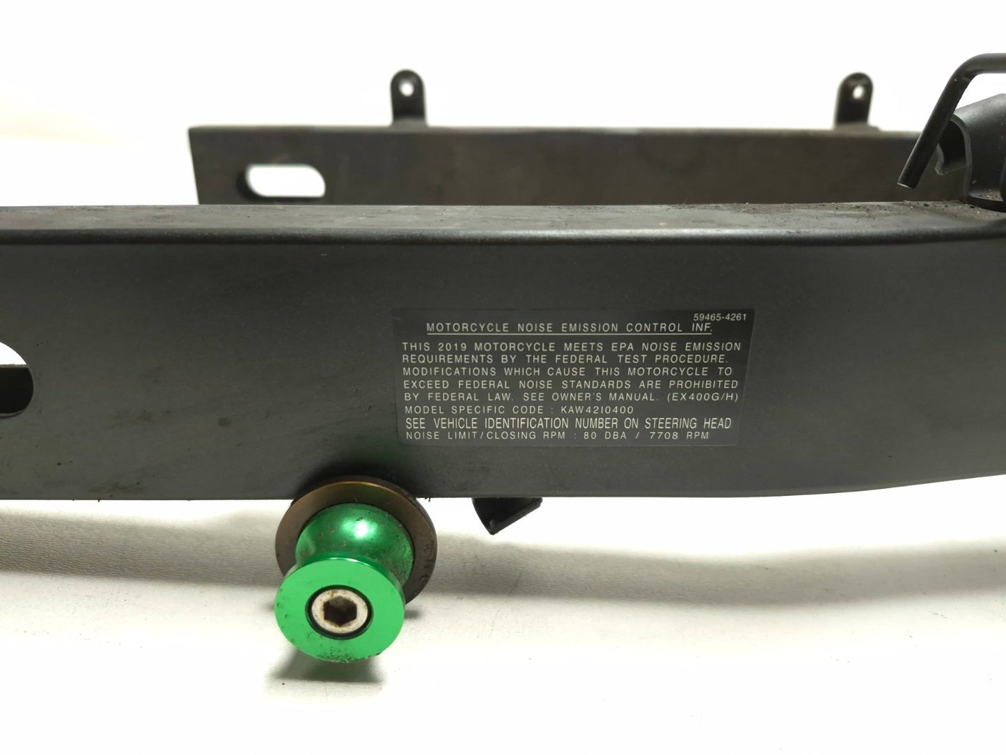 2019 Kawasaki Ninja Ex400 Rear Swingarm OEM