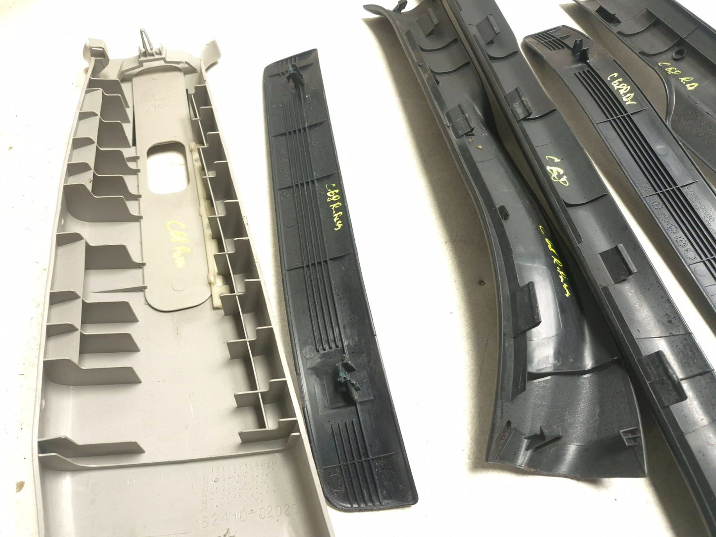 2007 Toyota Corolla B Pillar Trim Door Sill Scuff Cover 10pcs OEM