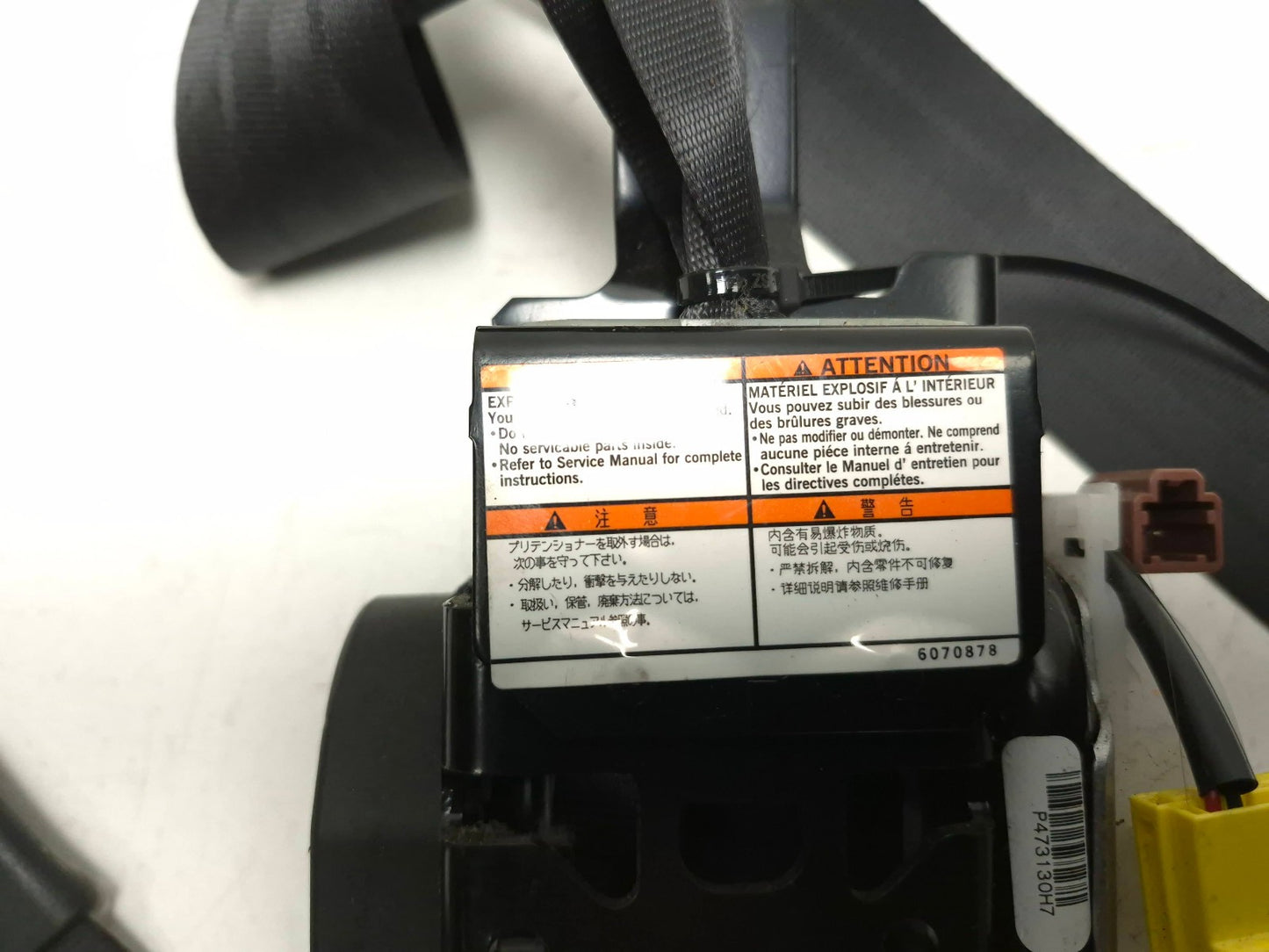 2008 Acura Tl Type-s Front Passenger Seat Belt Retractor OEM