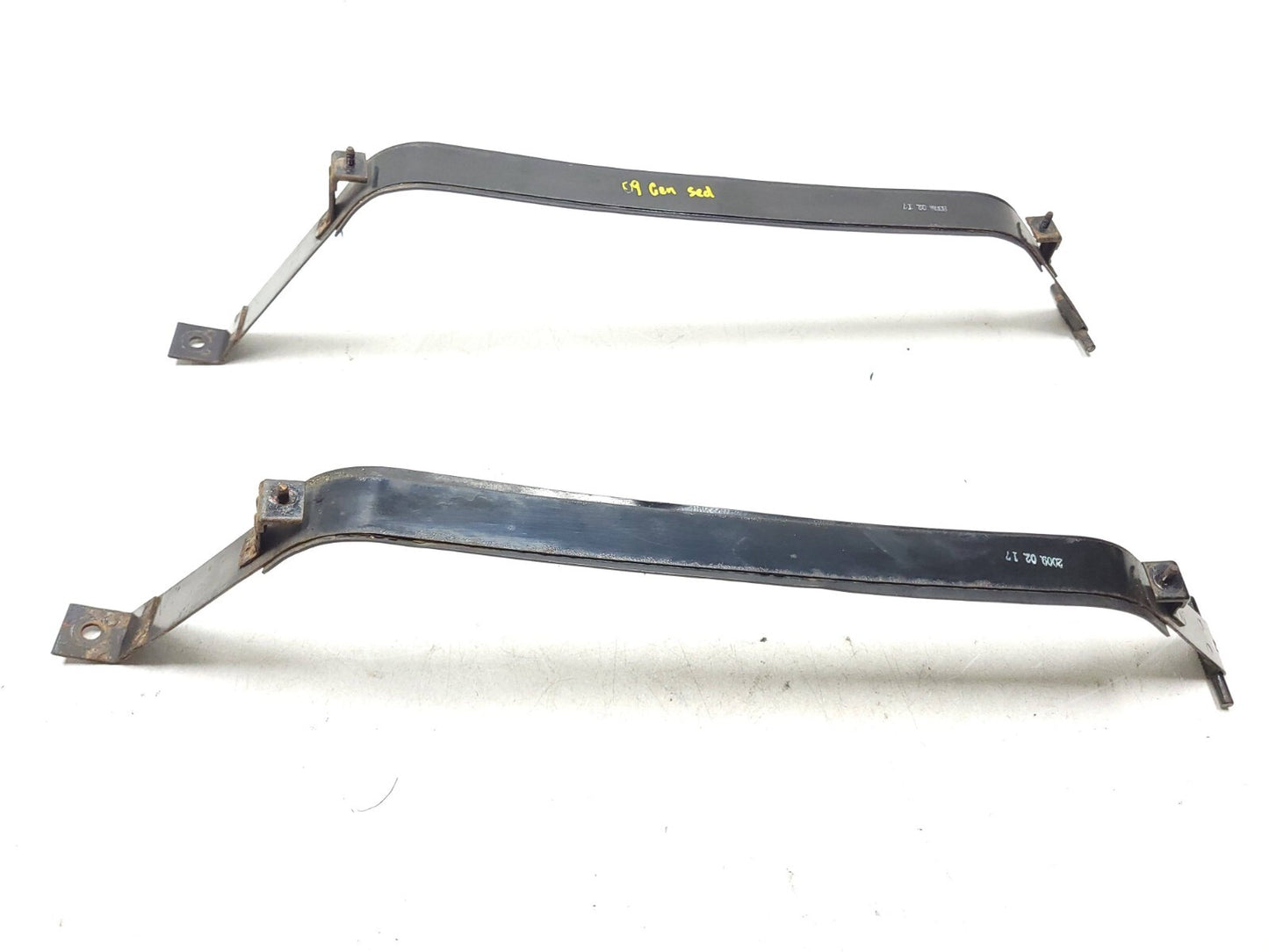 09-14 Hyundai Genesis Fuel Tank Strap Holder Pair OEM Sedan 4.6l