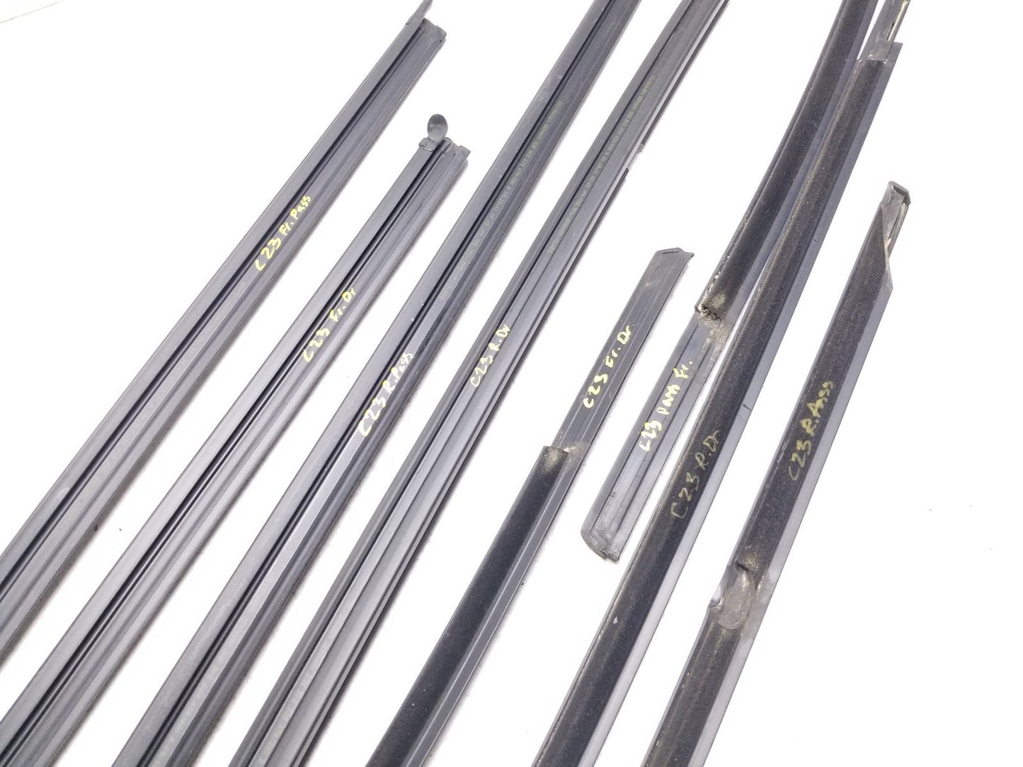 2010 - 2014 VW Golf GTI Door Glass Belt Seal Molding Set OEM