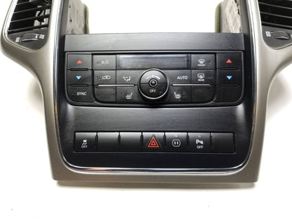 2012 Jeep Grand Cherokee AC Heater Control Panel W/ Air Vent Grille OEM