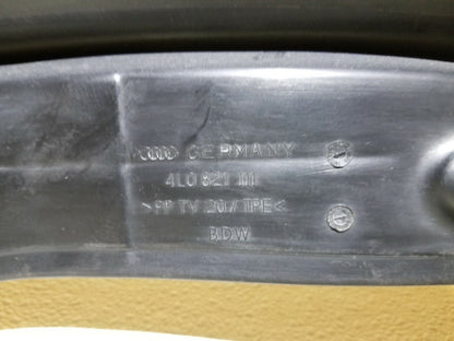 11-15 Audi Q7 Front Fender Inner Shield Plate Left Driver Side OEM 4l0821111